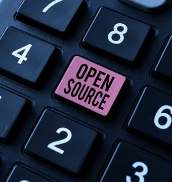 Text showing inspiration Open Source. Business approach contains the source code 写真素材