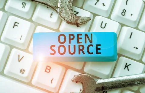 Text showing inspiration Open Source. Business concept denoting software which Stockfoto's