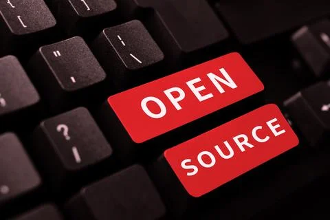 Text showing inspiration Open Source. Internet Concept denoting software which Stock Photos