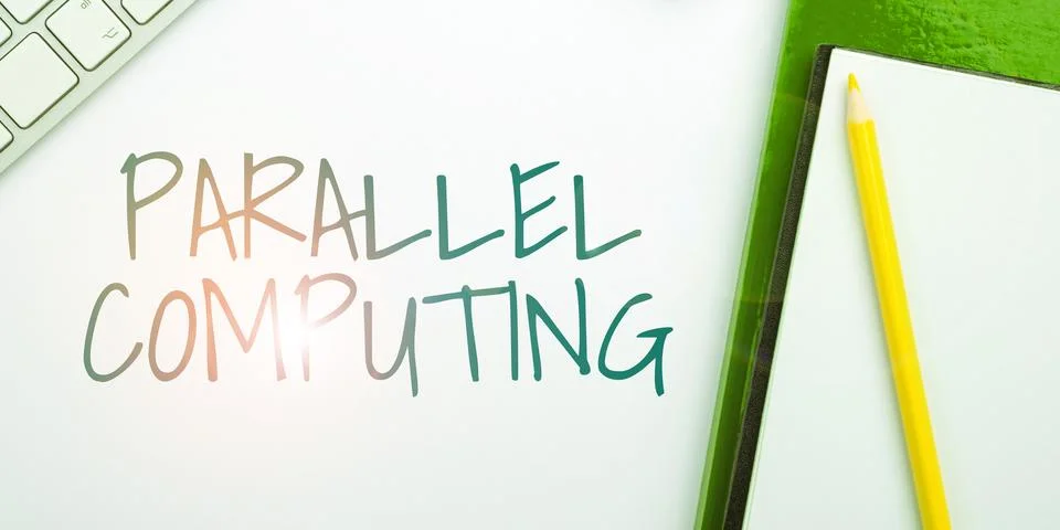 Text showing inspiration Parallel Computing. Conceptual photo simultaneous Foto stock