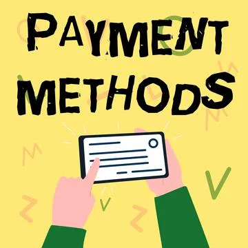 Text showing inspiration Payment Methods. Concept meaning Several ways utilized Stock Illustration