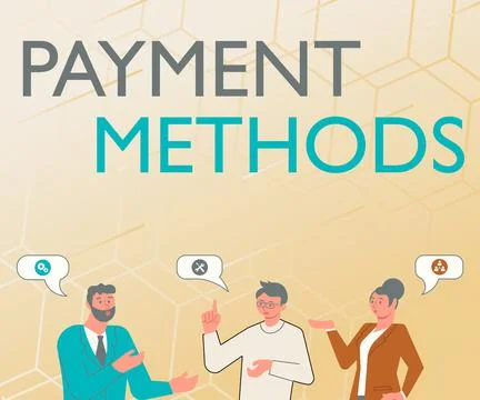 Text showing inspiration Payment Methods. Business overview Several ways Stock Illustration