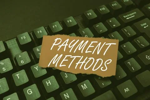 Text showing inspiration Payment Methods. Business approach Several ways Stock Photos