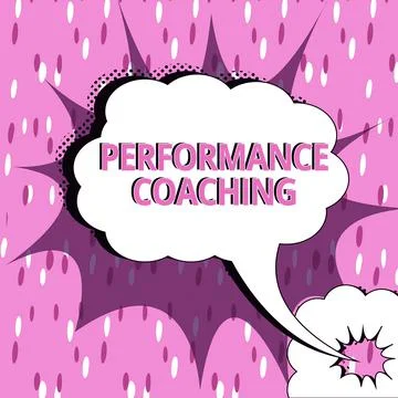 Text showing inspiration Performance Coaching. Conceptual photo Facilitate the Stock Illustration