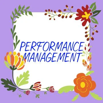 Text showing inspiration Performance Management. Word for Improve Employee 스톡 일러스트