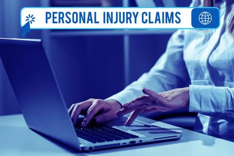 Text showing inspiration Personal Injury Claims. Business showcase being hurt or Stock Photos