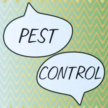 Text showing inspiration Pest Control. Conceptual photo Killing destructive Stock Illustration