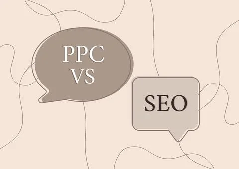 Text showing inspiration Ppc Vs Seo. Conceptual photo Pay per click against Stock Illustration