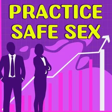 Text showing inspiration Practice Safe Sex. Business overview intercourse in Stock Illustration