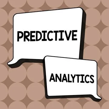 Text showing inspiration Predictive Analytics. Word for Optimize Collection Illustrazione stock