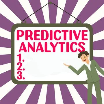 Text showing inspiration Predictive Analytics. Business concept Optimize Stockillustratie