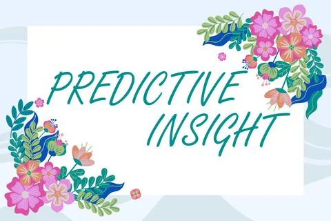 Text showing inspiration Predictive InsightProactive Fault Management System an Stock Illustration