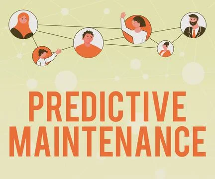 Text showing inspiration Predictive Maintenance. Business approach Predict when Stock Illustration