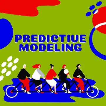 Text showing inspiration Predictive Modeling. Business showcase maintenance Stock Illustration
