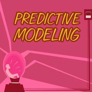Text showing inspiration Predictive Modeling. Business idea maintenance strategy Stock Illustration