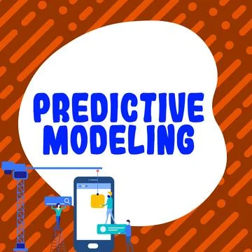 Text showing inspiration Predictive Modeling. Business concept maintenance Stock Illustration