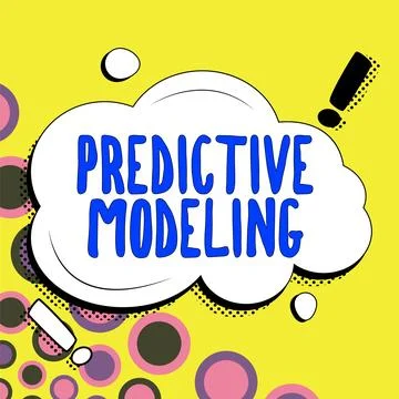 Text showing inspiration Predictive Modeling. Business showcase maintenance Stock Illustration