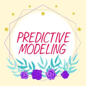 Text showing inspiration Predictive Modeling. Word Written on maintenance Stock Illustration