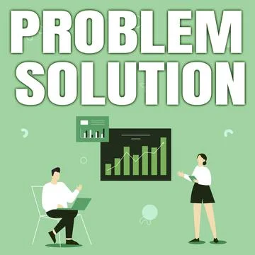 Text showing inspiration Problem Solution. Internet Concept solving consists of Stock Illustration