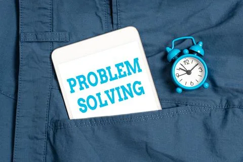 Text showing inspiration Problem Solving. Business approach process of finding Foto stock