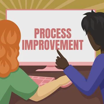 Text showing inspiration Process Improvement. Word Written on Optimization Meet Stock Illustration