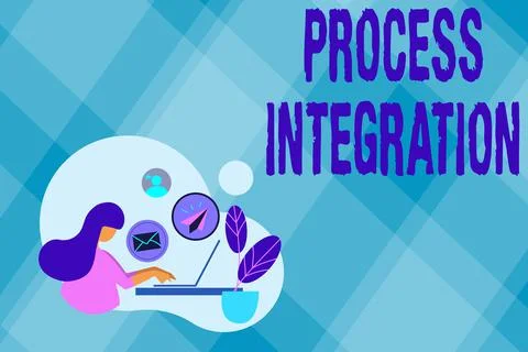 Text showing inspiration Process Integration. Business showcase Connectivity of Stock Illustration