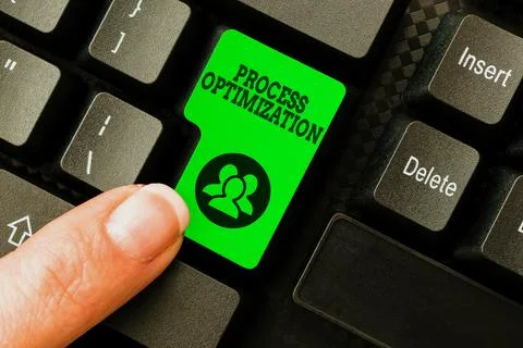 Text showing inspiration Process Optimization. Business showcase improves the Stock Photos