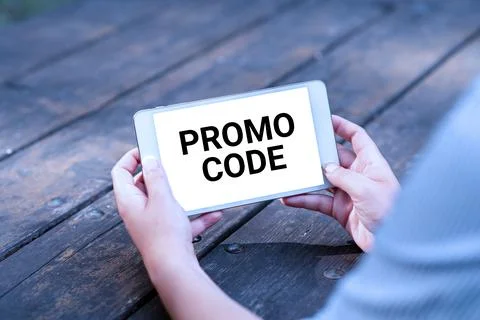 Text showing inspiration Promo Code. Business overview digital numbers that give 스톡 사진