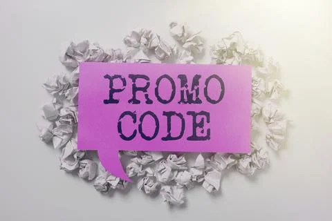 Text showing inspiration Promo Code. Business showcase digital numbers that give 스톡 사진