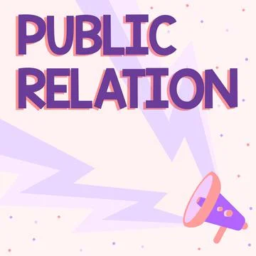 Text showing inspiration Public Relation. Internet Concept practice of イラスト素材