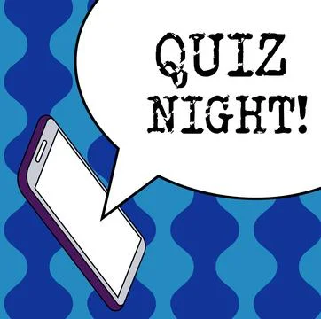 Text showing inspiration Quiz Night. Internet Concept evening test knowledge 스톡 일러스트