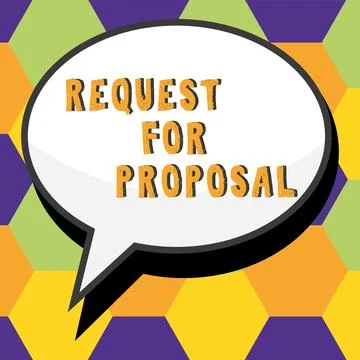 Text showing inspiration Request For Proposal. Business idea document contains Stock Illustration