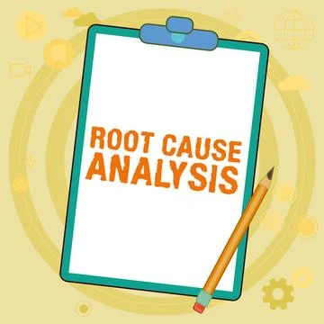 Text showing inspiration Root Cause Analysis. Business showcase Method of イラスト素材
