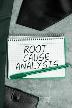 Text showing inspiration Root Cause Analysis. Conceptual photo Method of Problem Stock Photos
