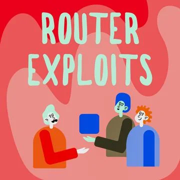 Text showing inspiration Router Exploits. Business approach takes advantage of a Stock Illustration
