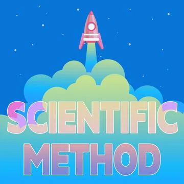 Text showing inspiration Scientific Method. Word for method of procedure that Ilustración de archivo
