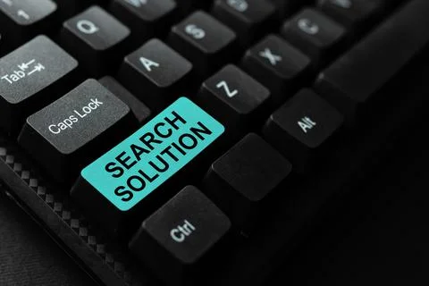 Text showing inspiration Search Solution. Concept meaning finding the Stock Photos