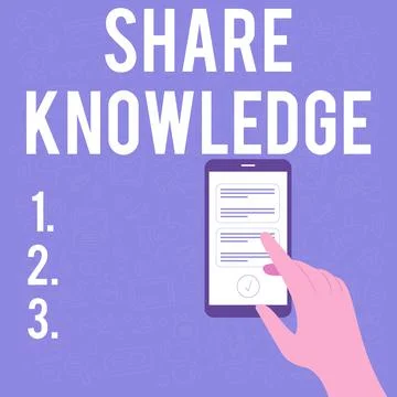 Text showing inspiration Share Knowledge. Concept meaning teaching others what I Stock Illustration