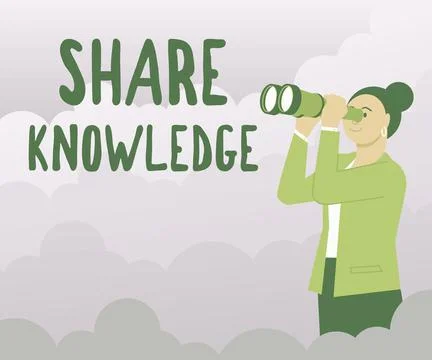 Text showing inspiration Share Knowledge. Business overview teaching others what Stock Illustration