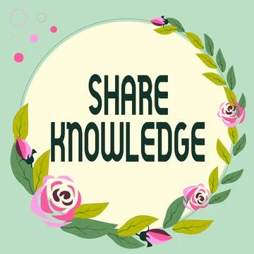 Text showing inspiration Share Knowledge. Internet Concept teaching others what Stock Illustration