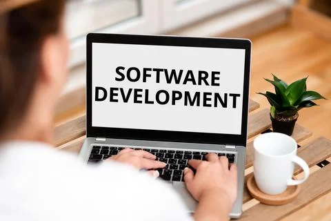 Text showing inspiration Software Development. Business approach software is 写真素材