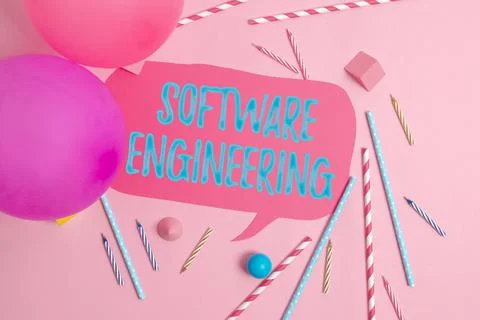 Text showing inspiration Software Engineering. Word Written on apply engineering Foto stock