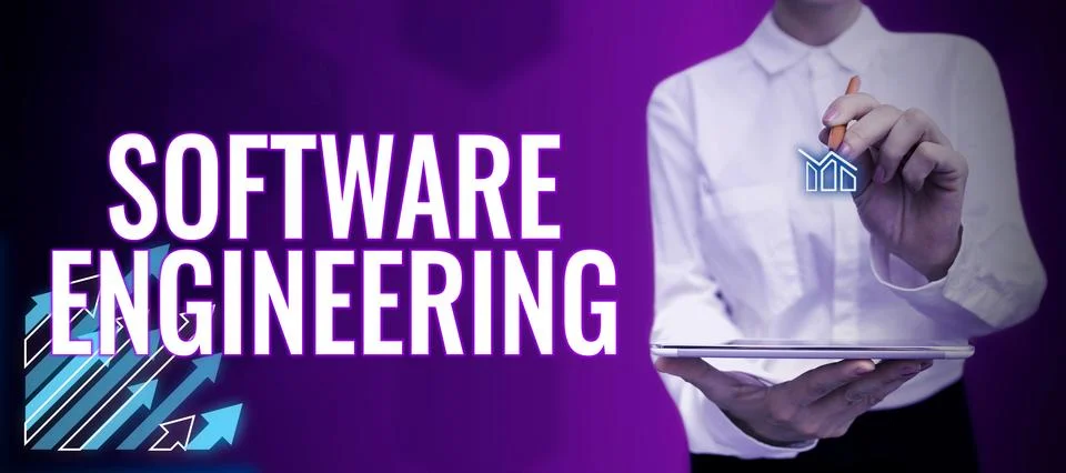 Text showing inspiration Software Engineering. Concept meaning Program Stock Photos