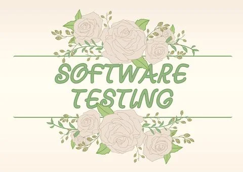 Text showing inspiration Software Testing. Business idea investigation provide 스톡 일러스트