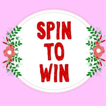 Text showing inspiration Spin To Win. Word for Try your luck Fortune Casino Stock Illustration
