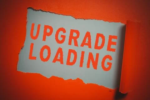Text showing inspiration Upgrade Loading. Internet Concept advancement of 库存照片