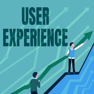 Text showing inspiration User Experience. Business idea the overall experience 스톡 일러스트
