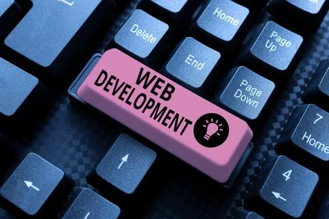 Text showing inspiration Web Development. Concept meaning Web Development 写真素材