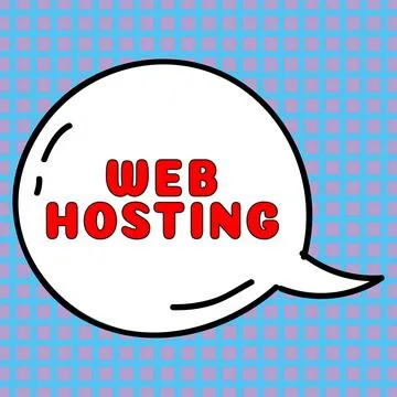 Text showing inspiration Web Hosting. Business showcase The activity of Stock Illustration