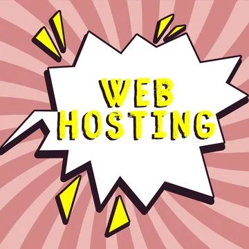Text showing inspiration Web Hosting. Business overview The activity of Stock Illustration